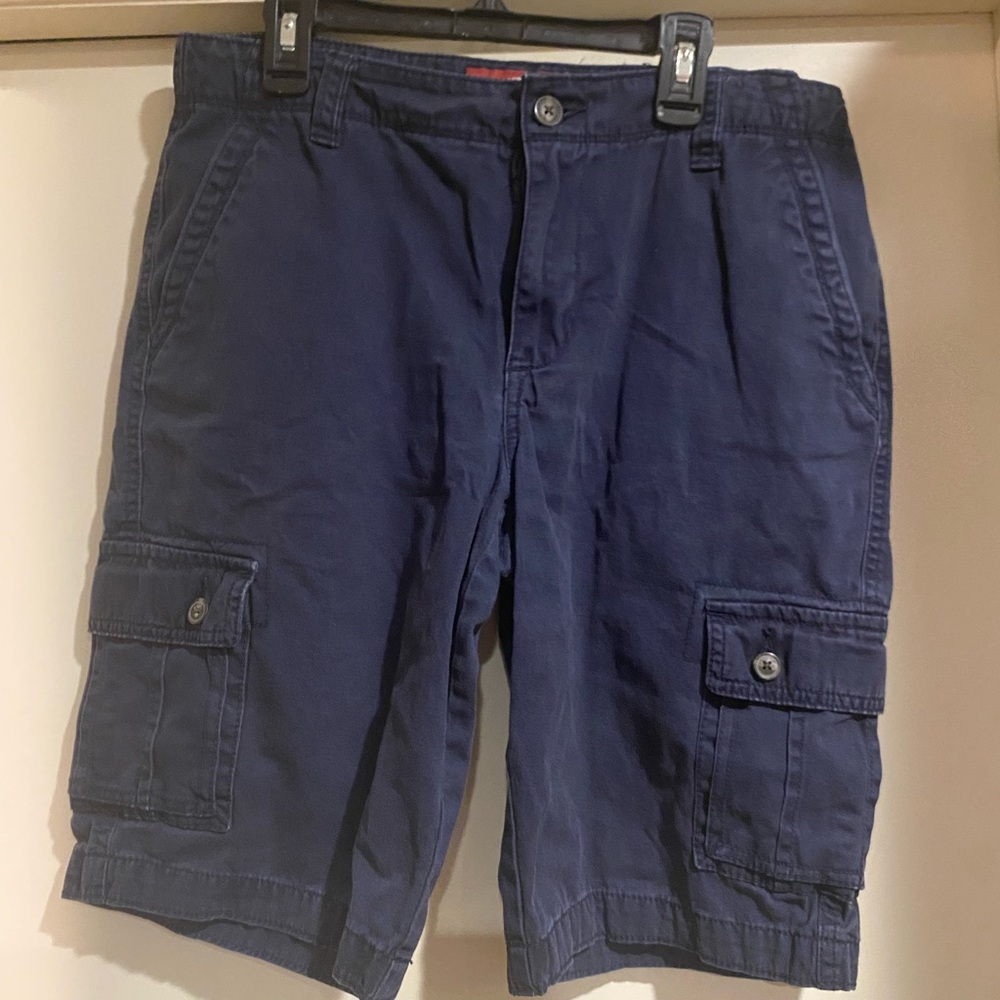 Boys Husky Navy Cargo Shorts size 18